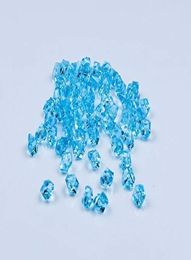 Firstly Acrylic Faux Crystals Treasure Gems for Tables Decorations, Vase Fillers,Wedding or Birthday Decoration, Party Favors for Arts and Crafts(Aqua Blue) (150gm) - Image 5